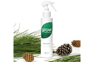 Grow Fragrance - Certified 100% Plant Based Air Freshener + Fabric Freshener Spray, Made with All Natural Essential Oils, 5oz (Pine Forest) Limited Edition!