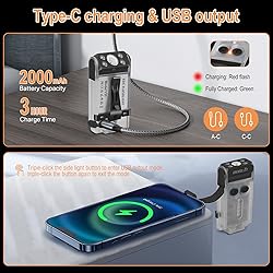 BORUIT V30 LED Small Powerful EDC Flashlight and U7