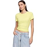 Gap Womens Solid Rib Knit Top