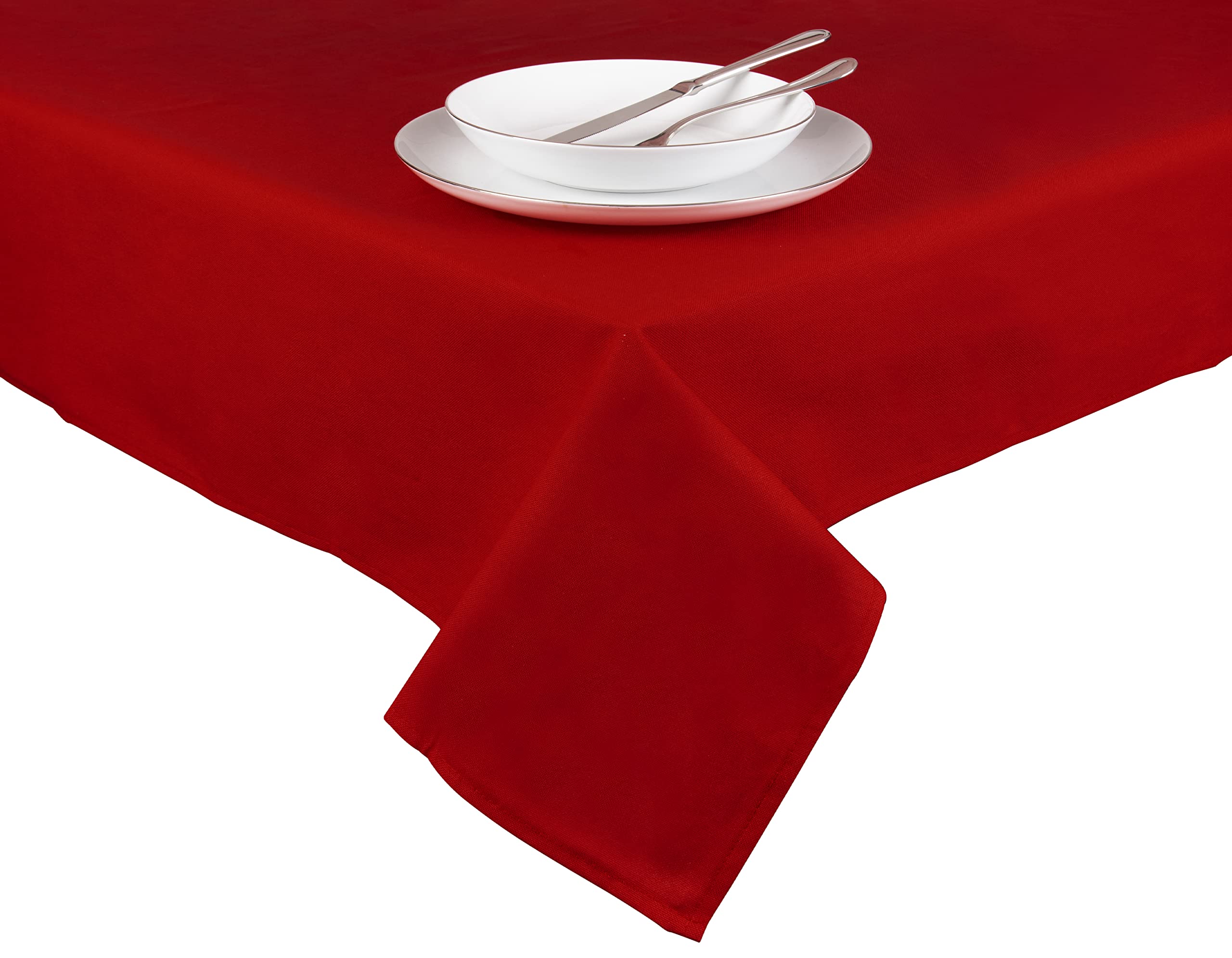Excelsa Panama Tablecloth Dark Red