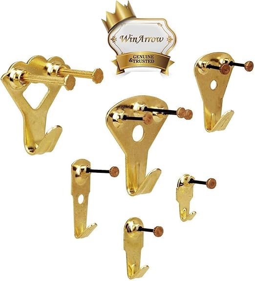 WinArrow Picture Hangers, Versatile Metal Picture Hooks Heavy Duty