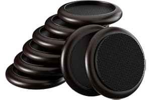 2" Round Furniture Coasters – BOIVSHI 8 PCS Non Slip Furniture Cups – Caster Cups for Hardwood Floors – Sofa Leg Floor Protectors for Bad, Chair, Armoire, Piano and Other Heavy Duty Furniture