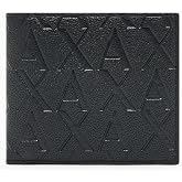 Armani Exchange Men's Milano Bifold Smooth Leather Wallet, Black, One Size