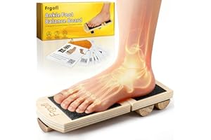 FRGOFL Ankle Balance Board for Ankle Strengthener & Physical Therapy - Adjustable Single Leg Board for Recovery from Sprains, Plantar Fasciitis - Christmas Gifts for Men Women Coworkers Runners Mom Dad