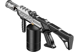 Powerful Propane Torch Gun, Blow Torch with Adjustable Flame, Flamethrower Kitchen Torch Gun Gas Welding Kits for Outdoor BBQ