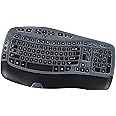 Keyboard Cover for Logitech K350 MK570 MK550 Keyboard Skin for Logitech K350 MK550 MK570 Wireless Wave Keyboard Cover Protective Skin, Logitech K350 MK550 MK570 Accessories, Black