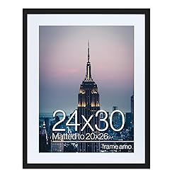 Frame Amo 24x30 Black Picture Frame with 19.5x25.5