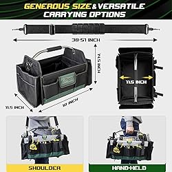 18 Inch Open Top Tool Bag, Tool Bags for Men with