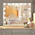 Manocorro Vanity Mirror with Lights Hollywood Makeup Mirror,Large Vanity Lighted Mirror with 15 LED Bulbs, Hollywood Mirror with 3 Color Modes for Bedroom,Tabletop or Wall-Mounted, 23x18 Inch