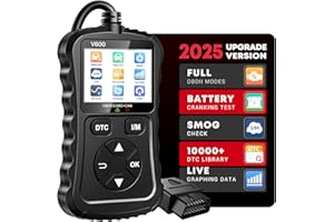 XIAUODO OBD2 Scanner Car Code Reader Support Voltage Test Plug and Play Fixd Car CAN Diagnostic Scan Tool Read and Clear Engine Error Codes for All OBDII Protocol Vehicles Since 1996（Black）