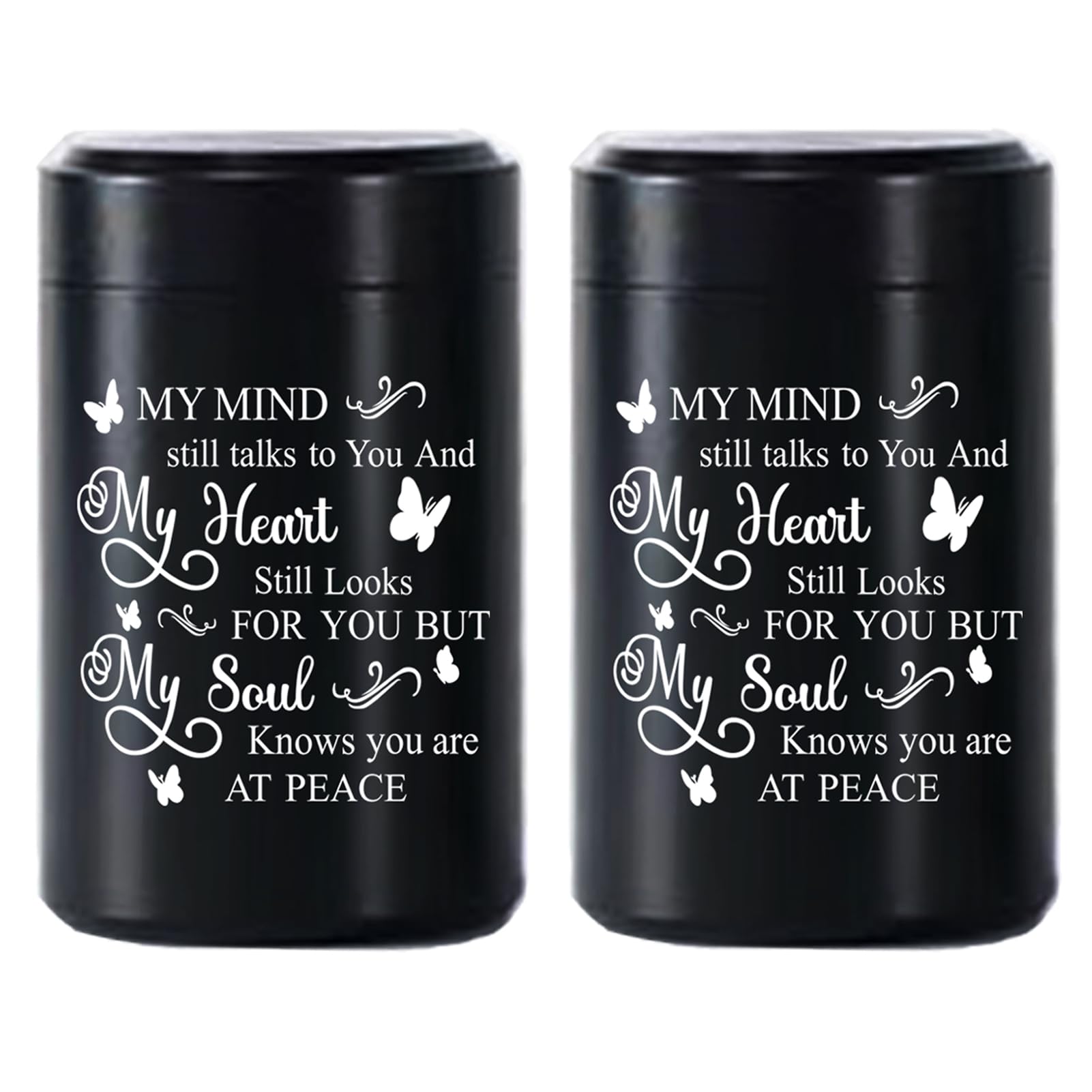 DAIFFUNE Small Urns for Ashes - Set of 2，2.7 Inch
