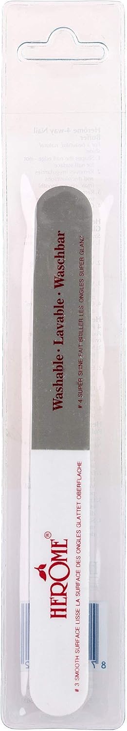Herome 4-Way Perfect Nail Buffer – Double-Sided File With 4 Grits For ...