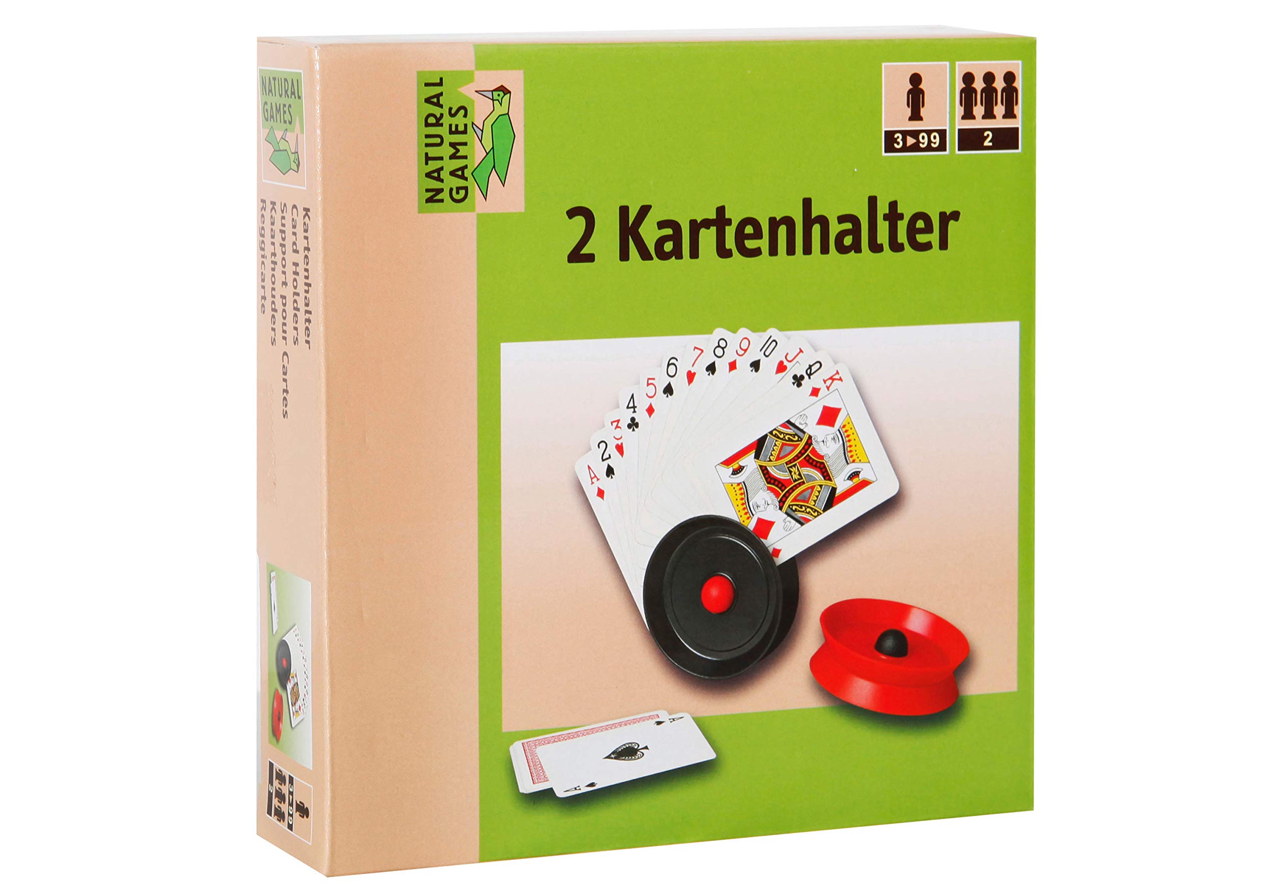 VEDES Großhandel GmbH - Ware 0061907076 Natural Games Card Holder Pack of 2