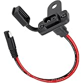 Motorcycle Battery Charger Bracket , for Harley Road Glide FLTRX 2024-2025 | Stealth Port Charging Port Mount for Harley Street Glide FLHX 2024-2025 &amp; Road Glide ST, SAE Port Mount with Cable Holder