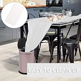 YAAVAAW 2Pc White Disposable Tablecloths 137x274 cm Plastic Dinner Covers view 3