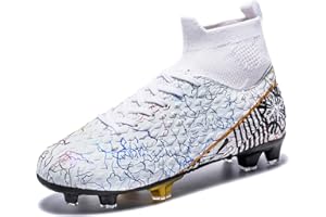 YIDUM Mens Soccer Cleats Outdoor Lightweight High-Top Training Boots Ground Athletic Football Boots Soccer Shoes for Men/Women