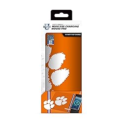 SOAR NCAA Wireless Charging Mouse Pad, Clemson Tigers