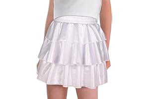 iLover Girls Ruffle Sparkle Skirt Shiny Dance Scooter Skirt Tutu Skirt 4-12 Years