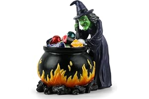 ehuoyan Halloween Candy Bowl Halloween Witch Decorations Cauldron Candy Bowl Halloween Bowl For Candy Dish Witches Cauldron Halloween Decor Punch Bowl Large