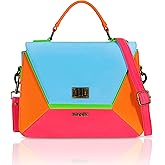 HEREJE Women Shoulder Bag - Chic Top Handle Leather Handbags For Women -Purses for Women - Retro Colorful Crossbody Bag -Spring Summer 2025