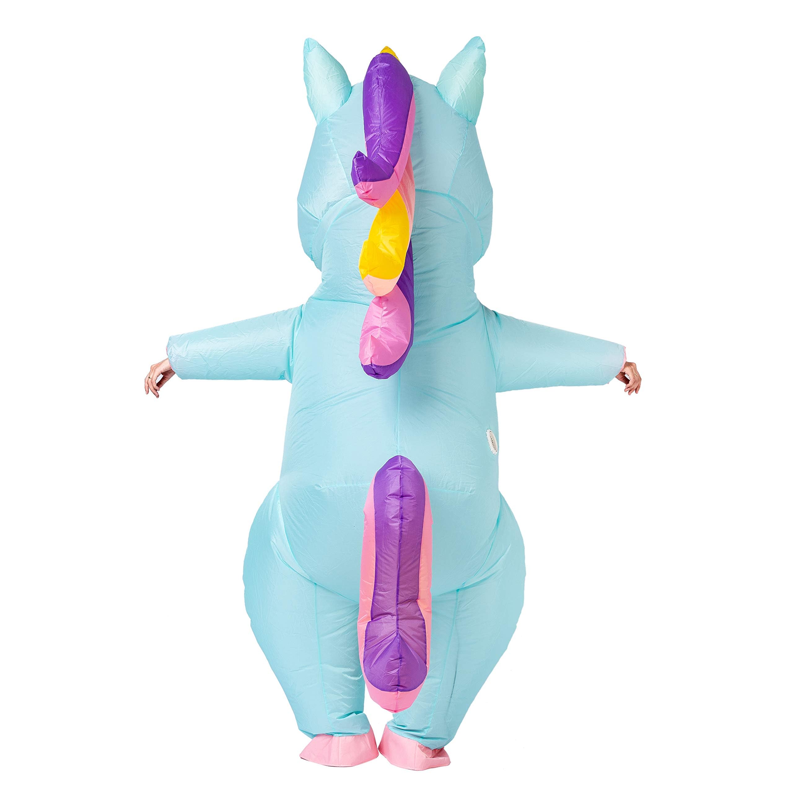 Spooktacular Creations Halloween Inflatable Costume, Full Body Unicorn Blow Up Costume for Adult Holiday Themed Cosplay Party