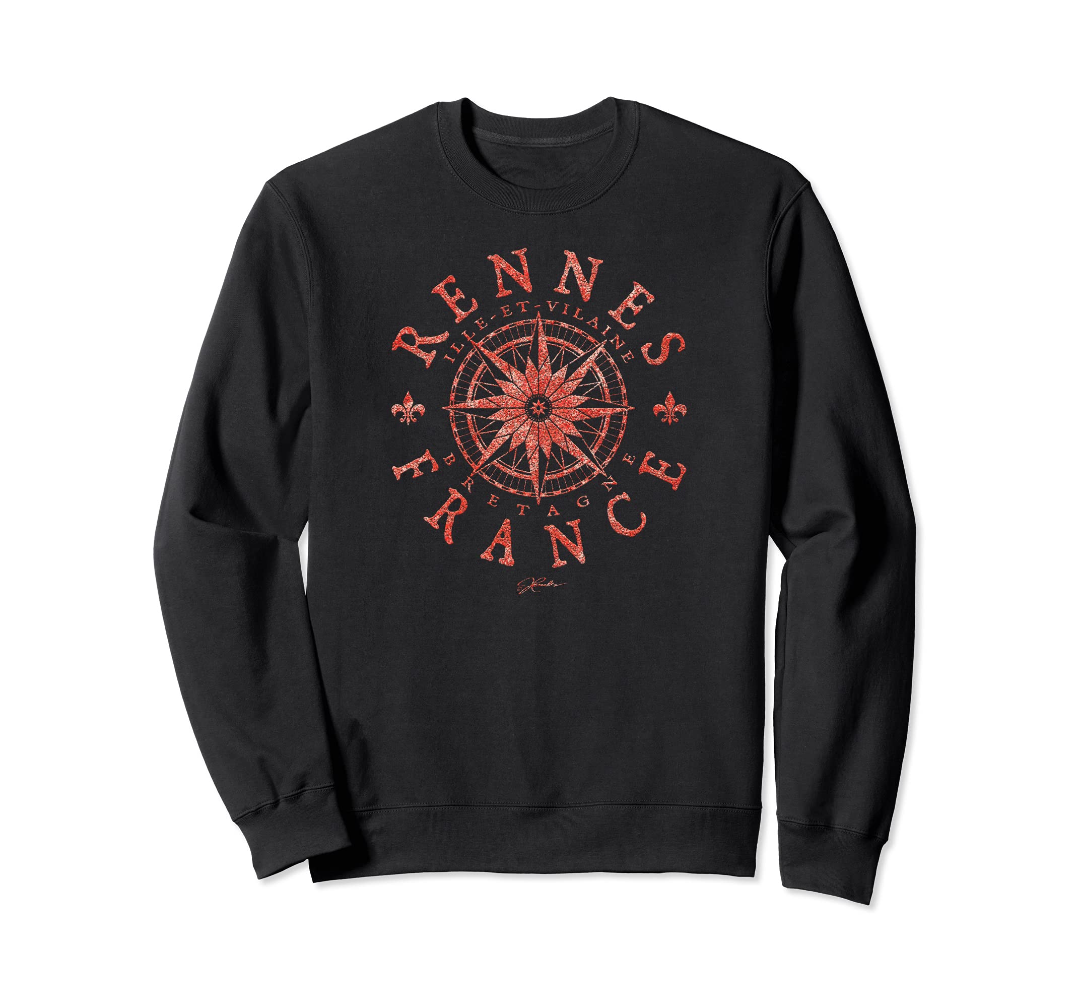 JCombs: Rennes, Brittany, France, Compass Rose Sweatshirt