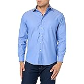 Brooks Brothers Mens Regular Fit Non-Iron Stretch Ainsley Spread Collar Long Sleeve Dress Shirt