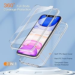 COOLQO Compatible with iPhone 11 Case, and [2 x