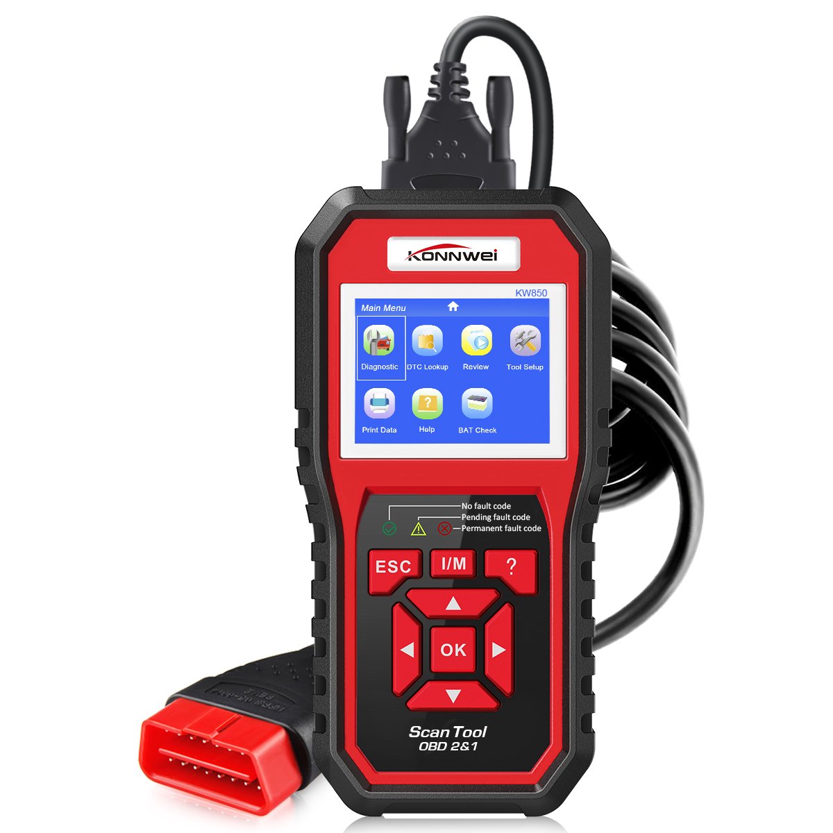 KONNWEI KW850 OBD2 Eobd Diagnose Code Scanner Lesen