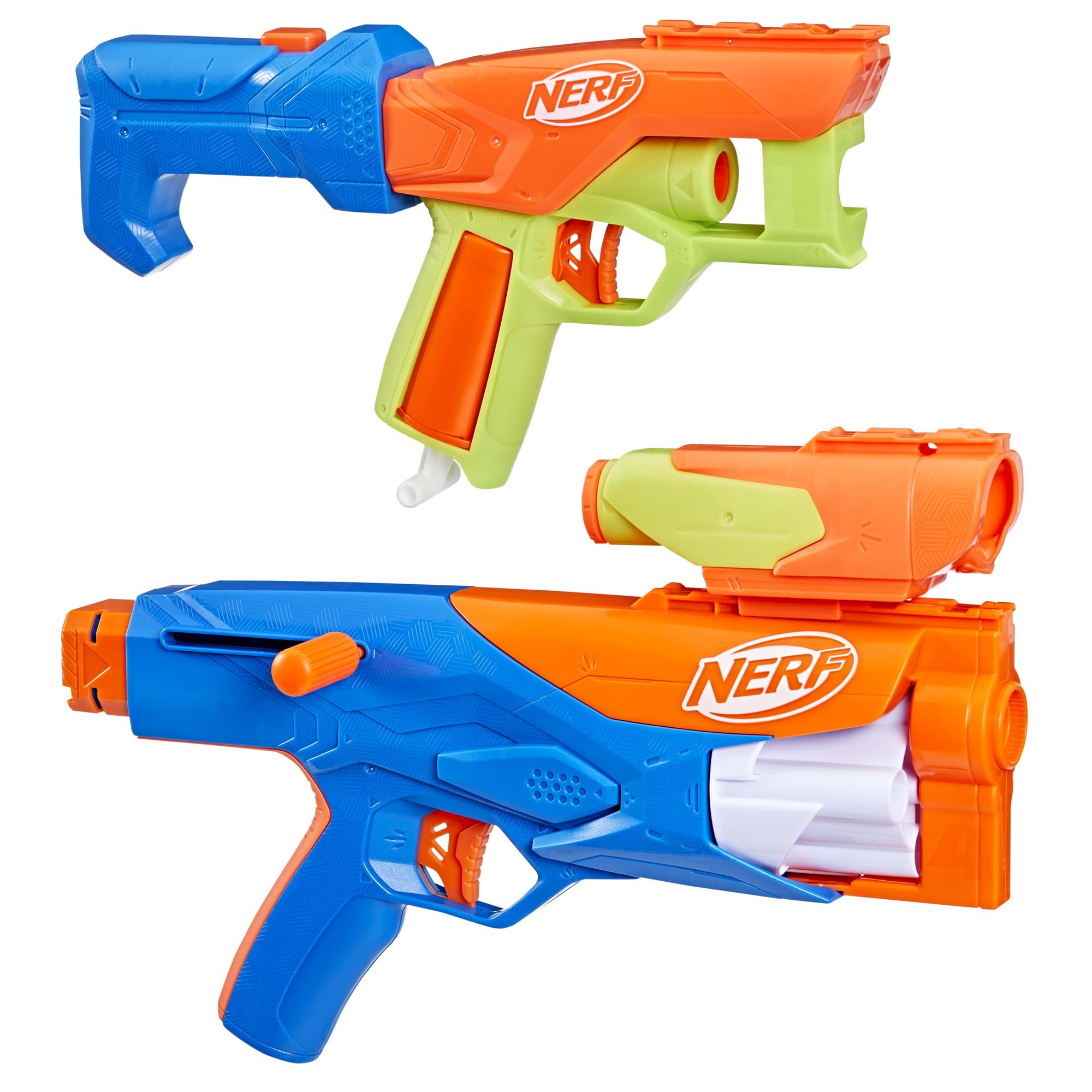 Nerf N Series Gear Up Pack, 3X Blasters, 18 Nerf N1 Darts, Kids Gifts, Outdoor Games, Ages 8+
