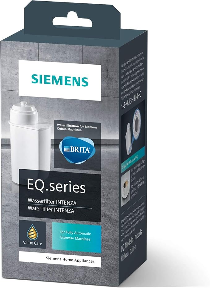 Siemens TZ70003 Water Filter for Espresso Machine TK7 Pack of 1 White