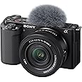 Sony Alpha ZVE10 APSC Mirrorless Interchangeable Lens Camera Black with 16-50mm Zoom Lens Kit