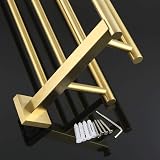 SAYAYO Towel Rail 20 Inch Wall Mounted SUS304 Brushed Gold view 7