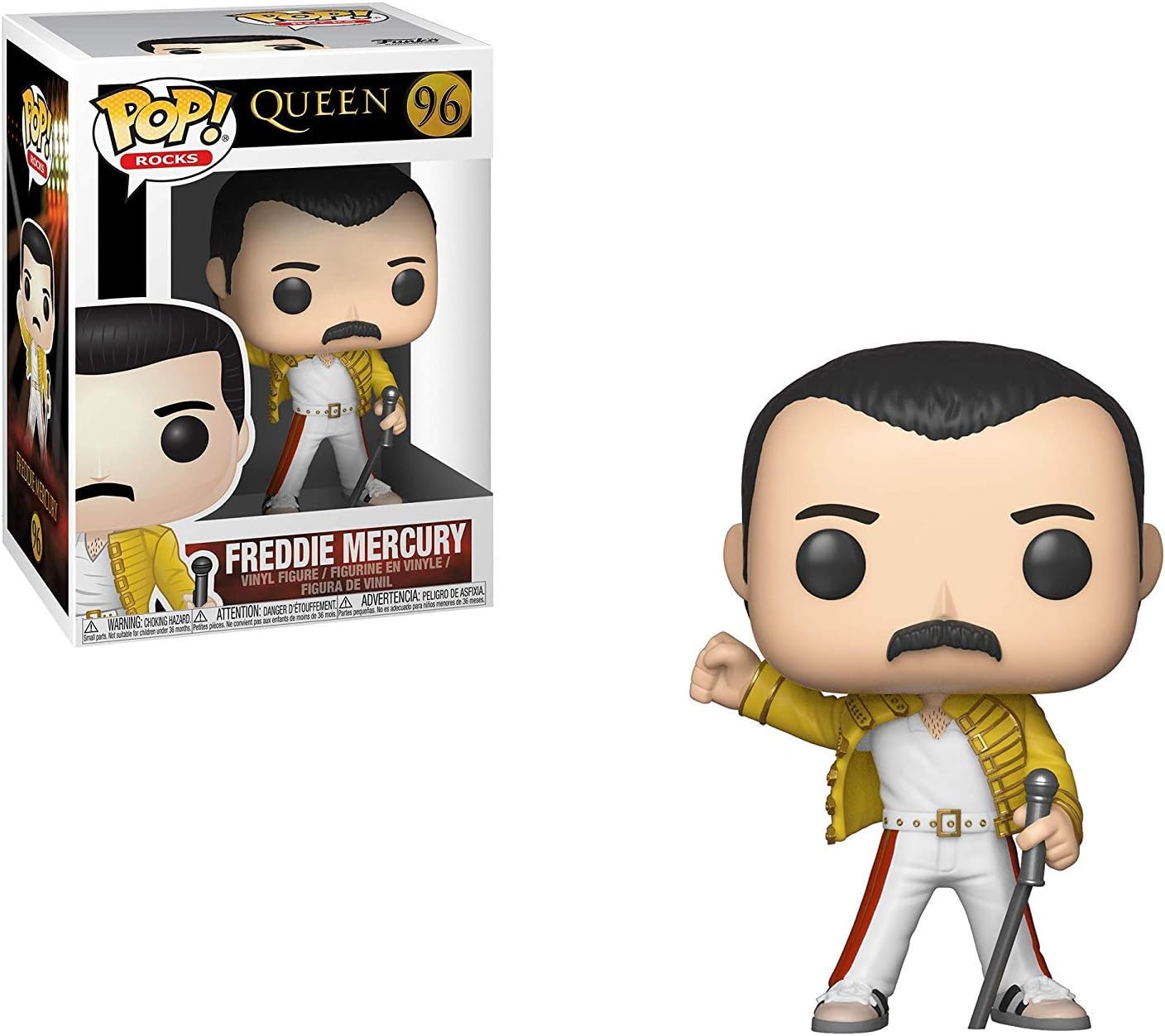 Queen - Pop Bobble Head No. 96, Freddie Mercury Wembley 1986, Multi-coloured - Image 3