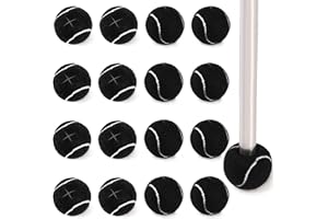 Hiceeden 24 Pcs Precut Tennis Balls for Walkers, Heavy Duty Glide Balls, Long Lasting for Chair, Desk, Furniture Legs, Floor 