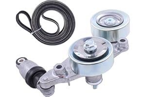 ApplianPar Serpentine Belt with Drive Belt Tensioner Assembly Kit for Honda Accord Pilot Odyssey 3.5L SOHC
