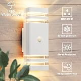 CELAVY Outdoor Wall Light with Motion Sensor IP65 GU10 LED 2 Pack White view 4