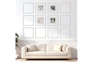 VEVOR Wall Molding 12 Pack, 20 x 20 in Wainscoting Panels Kit, Lightweight Paintable Polystyrene, Easy to Install, Waterproof