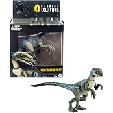 Mattel Jurassic World Hammond Collection Dinosaur Action Figure, Velociraptor 'Blue' Dino Toy with Articulation