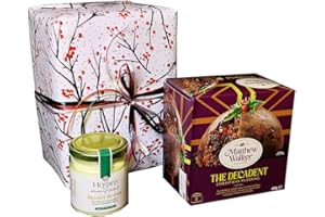 BLUE MOON FINE TEAS Christmas Pudding with Brandy Butter Hard Sauce Gift Set - Happy New Year - Ships the Same Business Day - Order by 1 PM Pacific Time