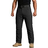 Men's Tactical Cargo Work Pants Lightweight Hiking Fishing Pants Stretch | Water Resistant, 6 Pockets, 4-Way Stretch Ripstop, Gusseted Crotch, Quick-Dry for Camping Hunting Travel Outdoor Casual