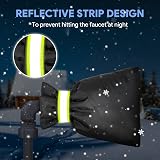 AUGOLA Outside Tap Covers Winter 1pc Thickened Insulated Waterproof Black view 3
