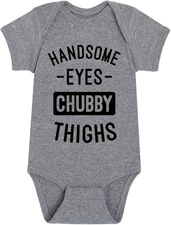 pretty eyes chubby thighs onesie