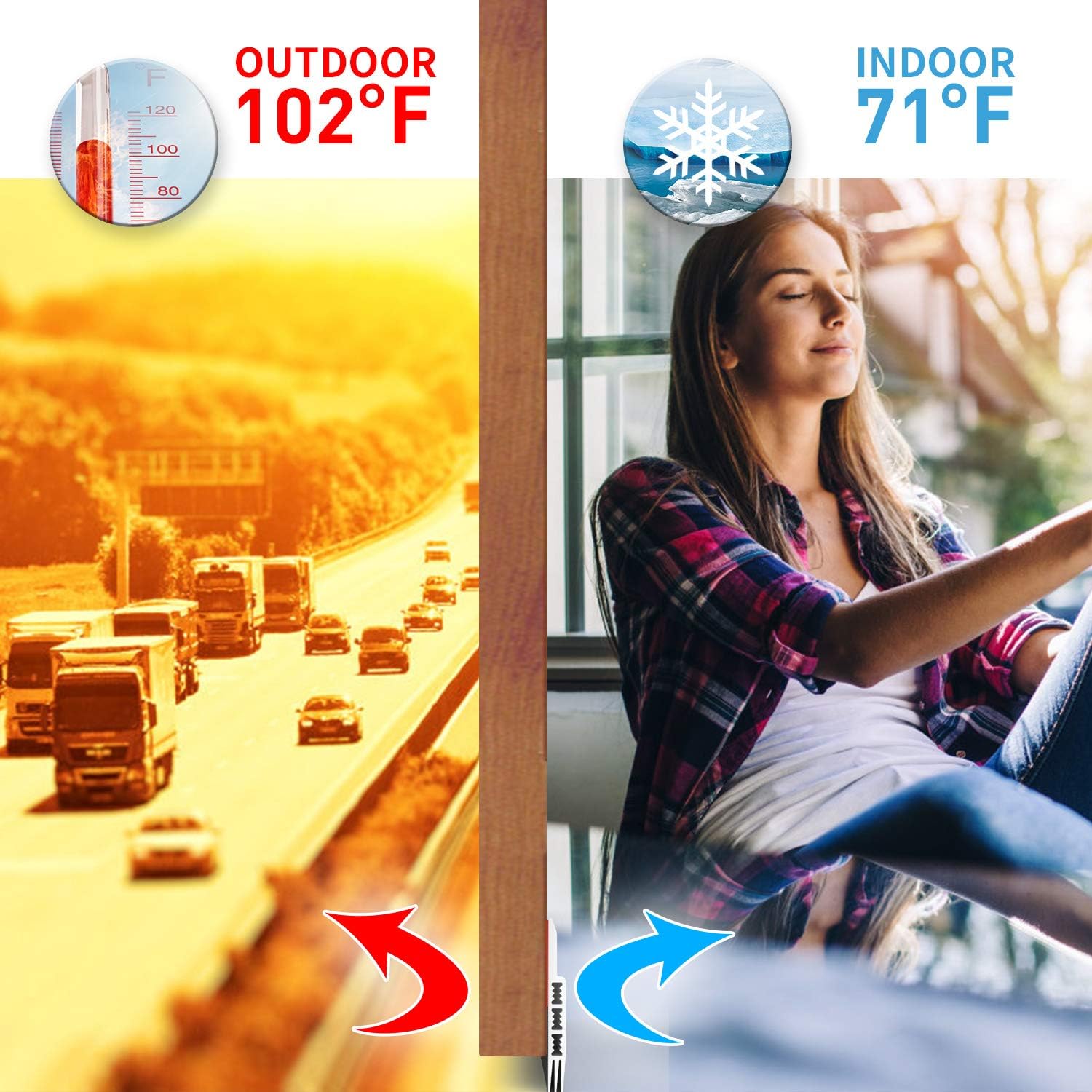 Holikme Door Draft Stopper Under Door Draft Blocker Insulator Door Sweep Weather Stripping Noise Stopper Strong Adhesive White 39" Length: Home & Kitchen