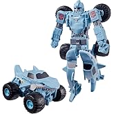 Transformers Monster Jam Megalodon (Big Tooth) | Action Figure Changes from Robot to Monster Truck, Toys for 6+