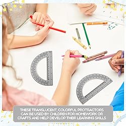 EBOOT Plastic Protractor Math Protractors 180