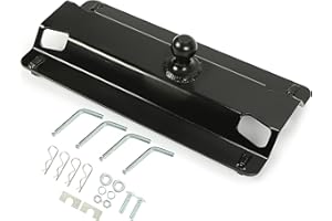 7BLACKSMITHS 5th Fifth Wheel to Gooseneck Hitch Ball Adapter Plate for Pickup Truck Bed Replacement for 49080-25,000 lbs, 2-5/16-Inch Ball