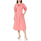 Shoshanna Women's Poppy Sateen Cotton Midi Dress