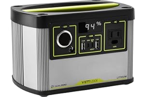 Goal Zero Yeti Portable Power Station - Yeti 200X w/ 187 Watt Hours Battery Capacity, USB Ports & AC Inverter - Solar Generator for Camping, Travel, Outdoor