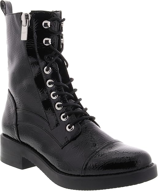 marc fisher lanie combat boot black